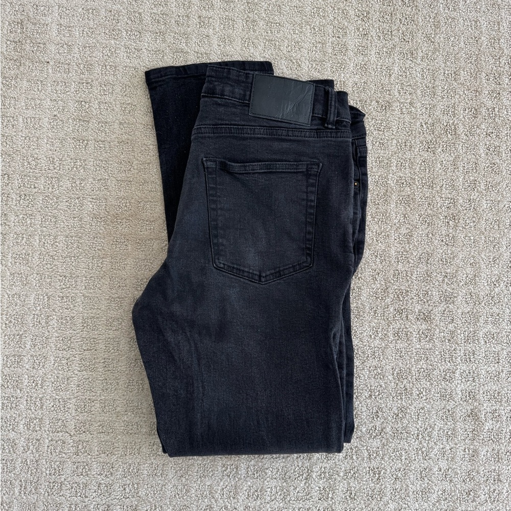 DKNY Duane straight fit gray black wash denim pants jeans size 32 x 32 - Picture 4 of 4